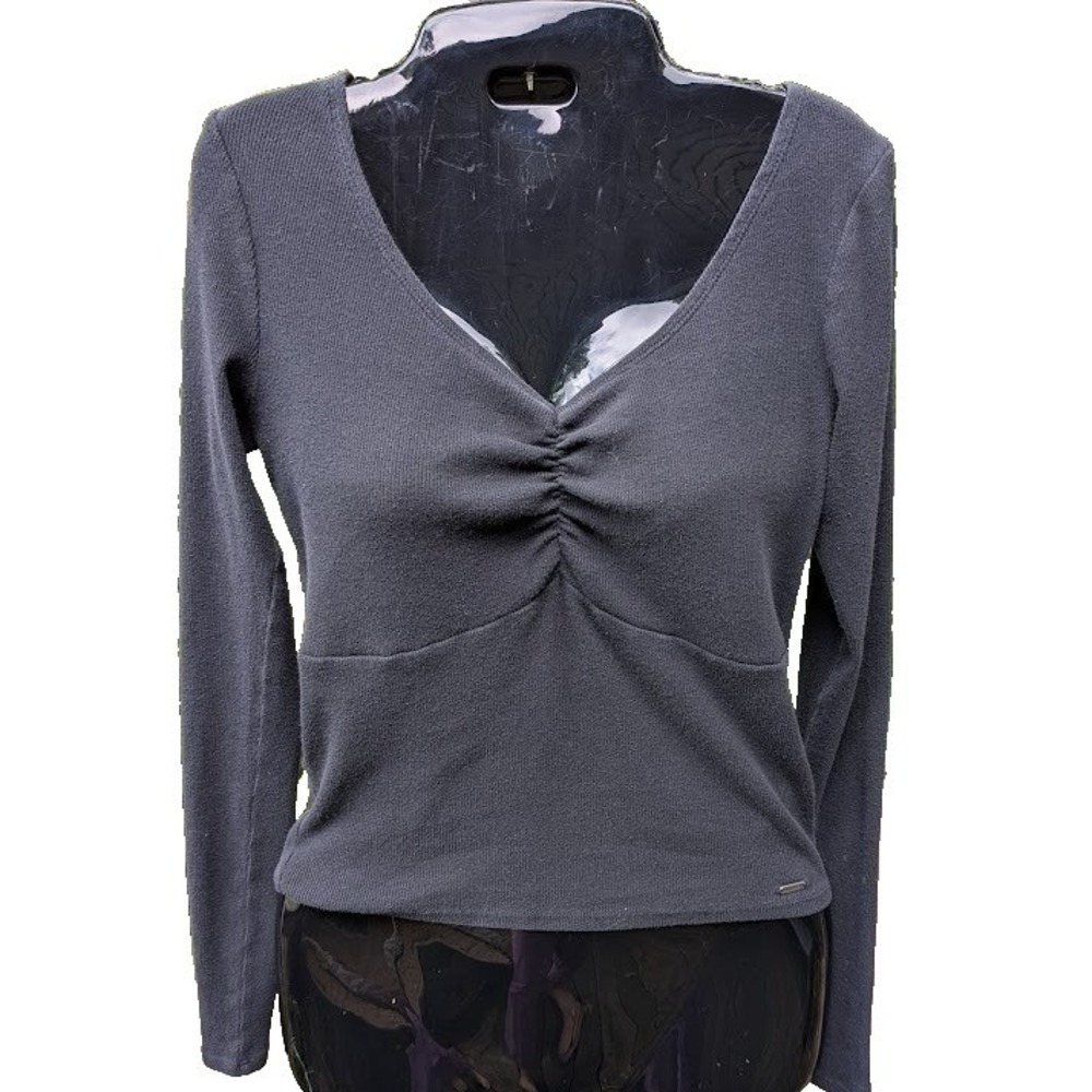 Hollister Womens Top Babydoll Y2K Style Size M Must Have Minimalist Capsule Cute
